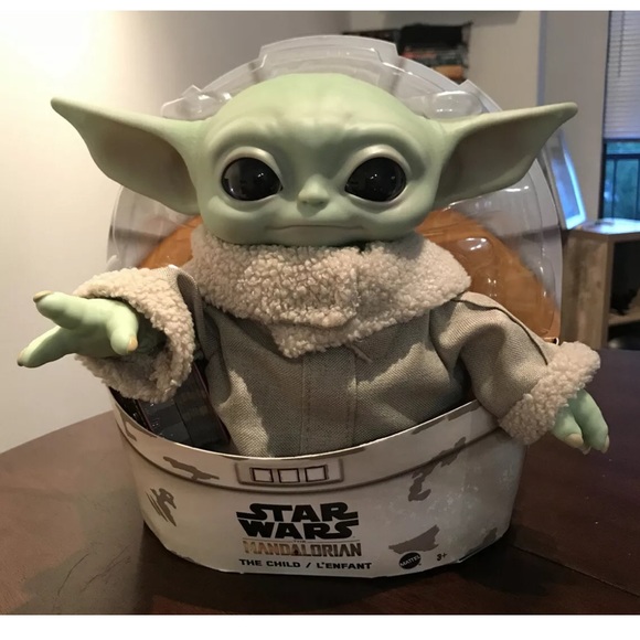 Star Wars Mandalorian Child Baby Yoda Doll Plush - Picture 3 of 8